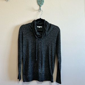 Green Envelope Los Angeles Cowl Neck Pullover, Grey, Size M